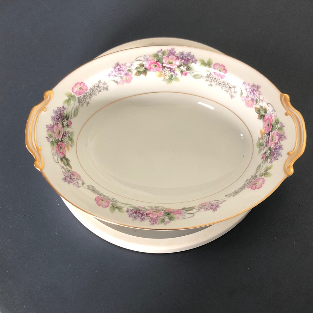NORITAKE JAPAN 1950’s ROSSLINE 5147 OVAL SERVING BOWL
